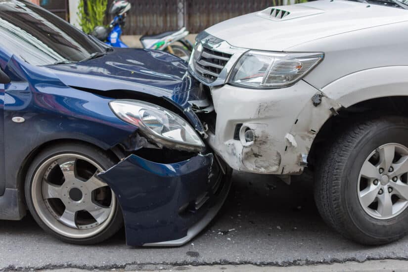 Photo of Car Accident Involving Two Cars