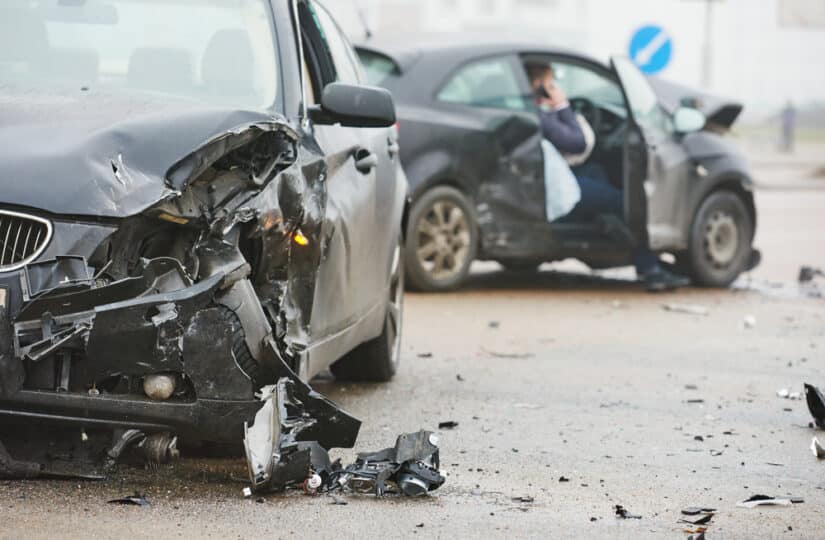 Photo of Two Crashed Cars