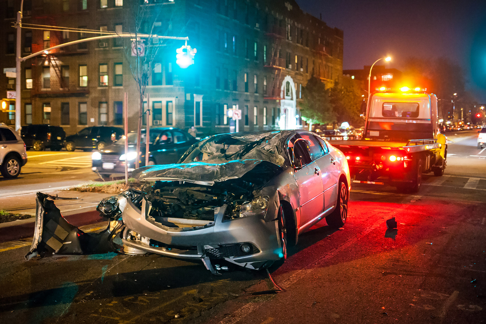 Tow Truck At the Scene of a Crash